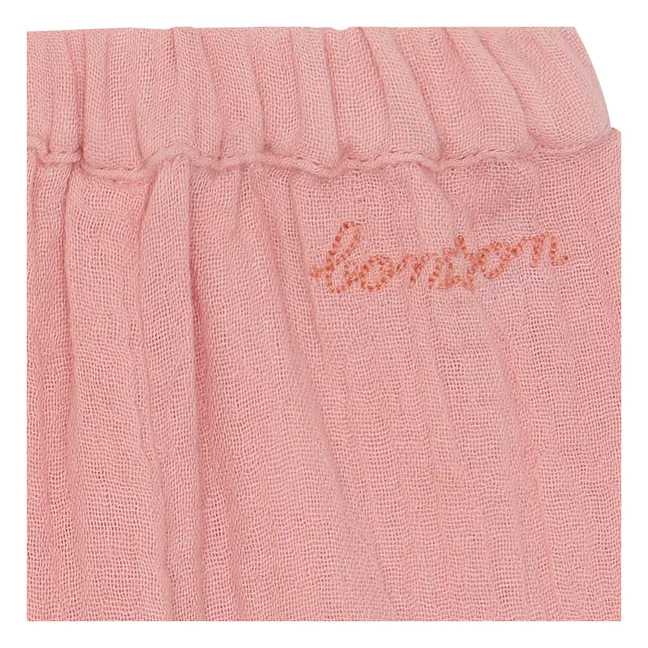 Laos Cotton Gauze Capsule Pants 25 years | Pink