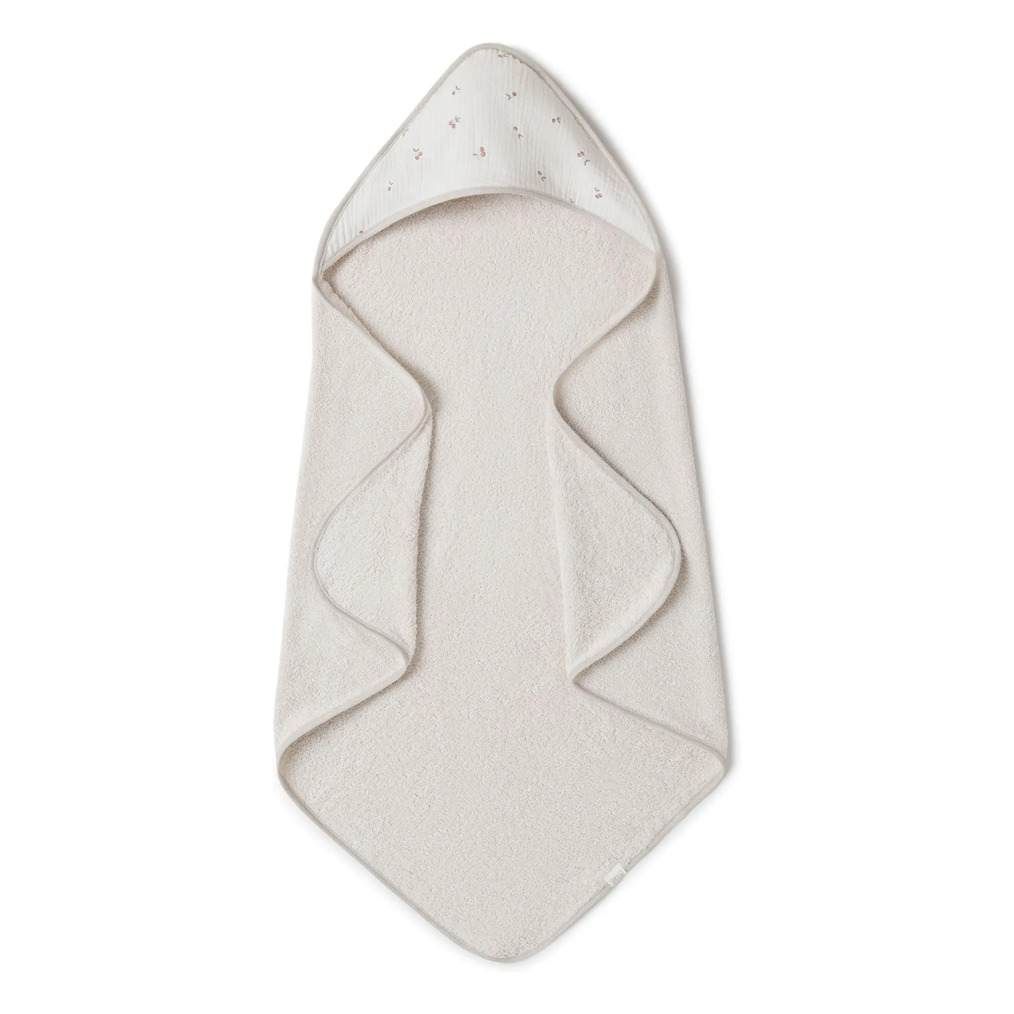 Babyshower Ecru Cherries Bath Cape