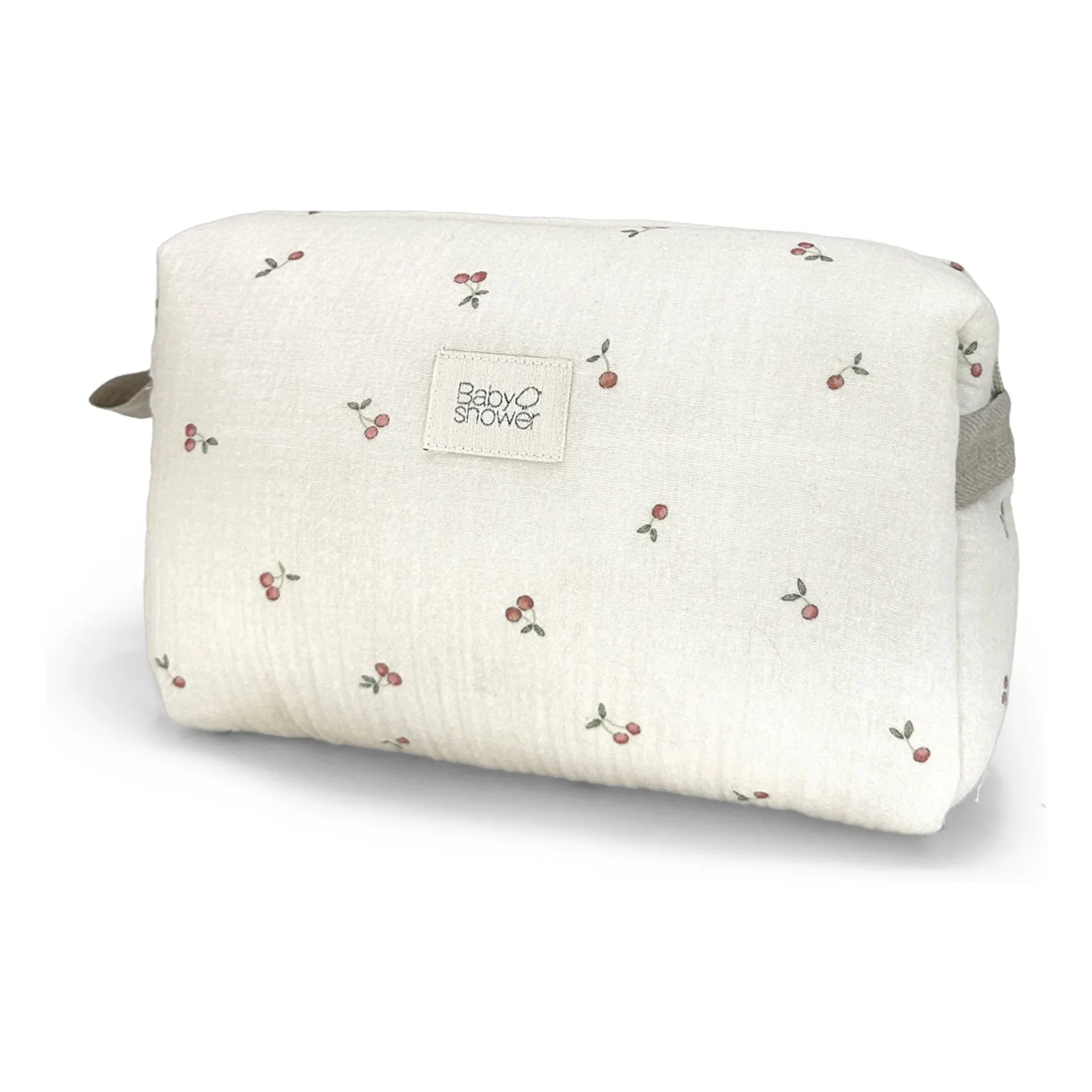 Babyshower Ecru Camila Cherries Toiletry Bag