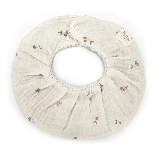 Bib fancy Cherries | Ecru