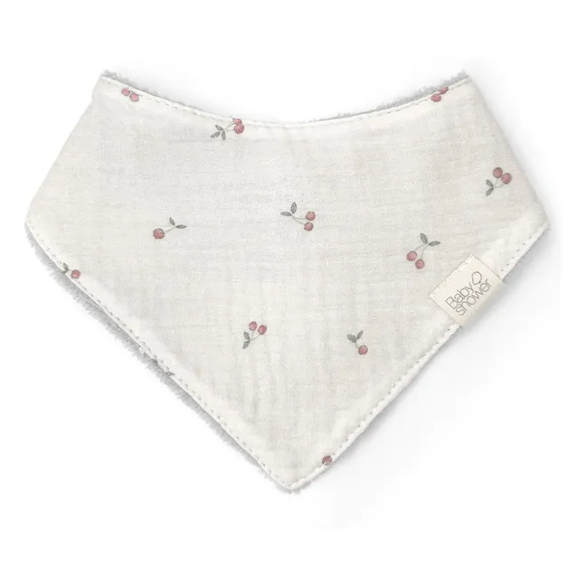 Babero bandana cerezas | Crudo
