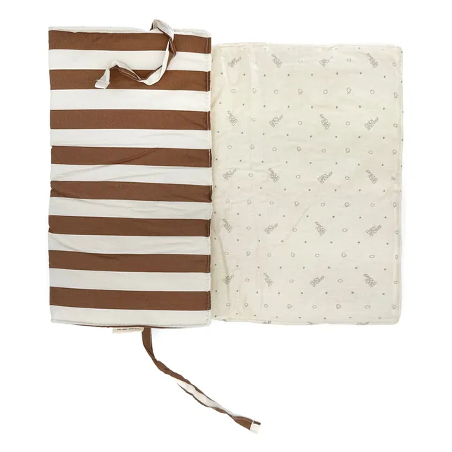 Matelas à langer de voyage Audrey Caramel Sailor | Caramel