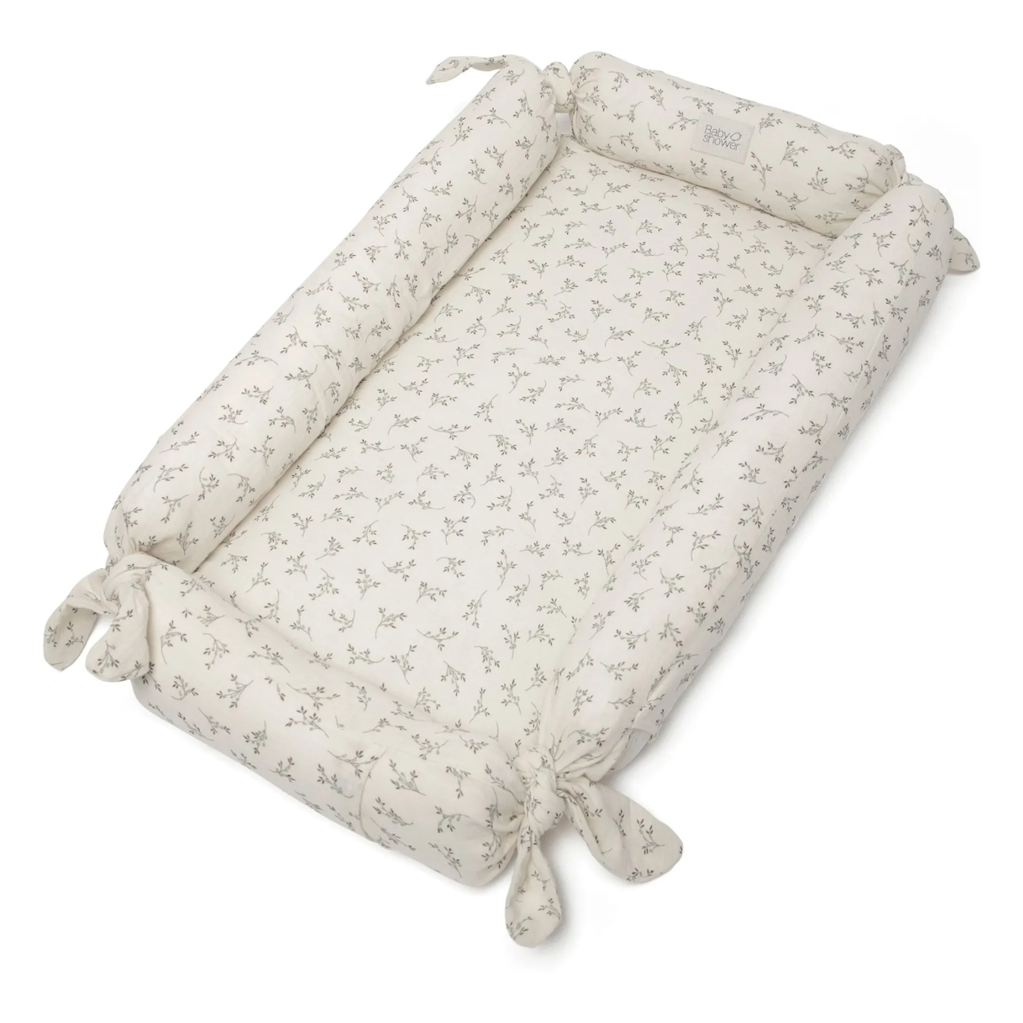 Babyshower Ecru Olive Bloom Baby Wedge