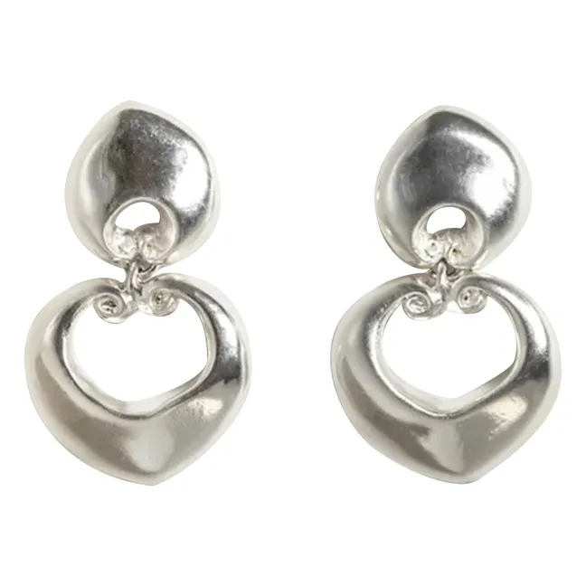 Boucles d'Oreilles Les Volutes | Argenté