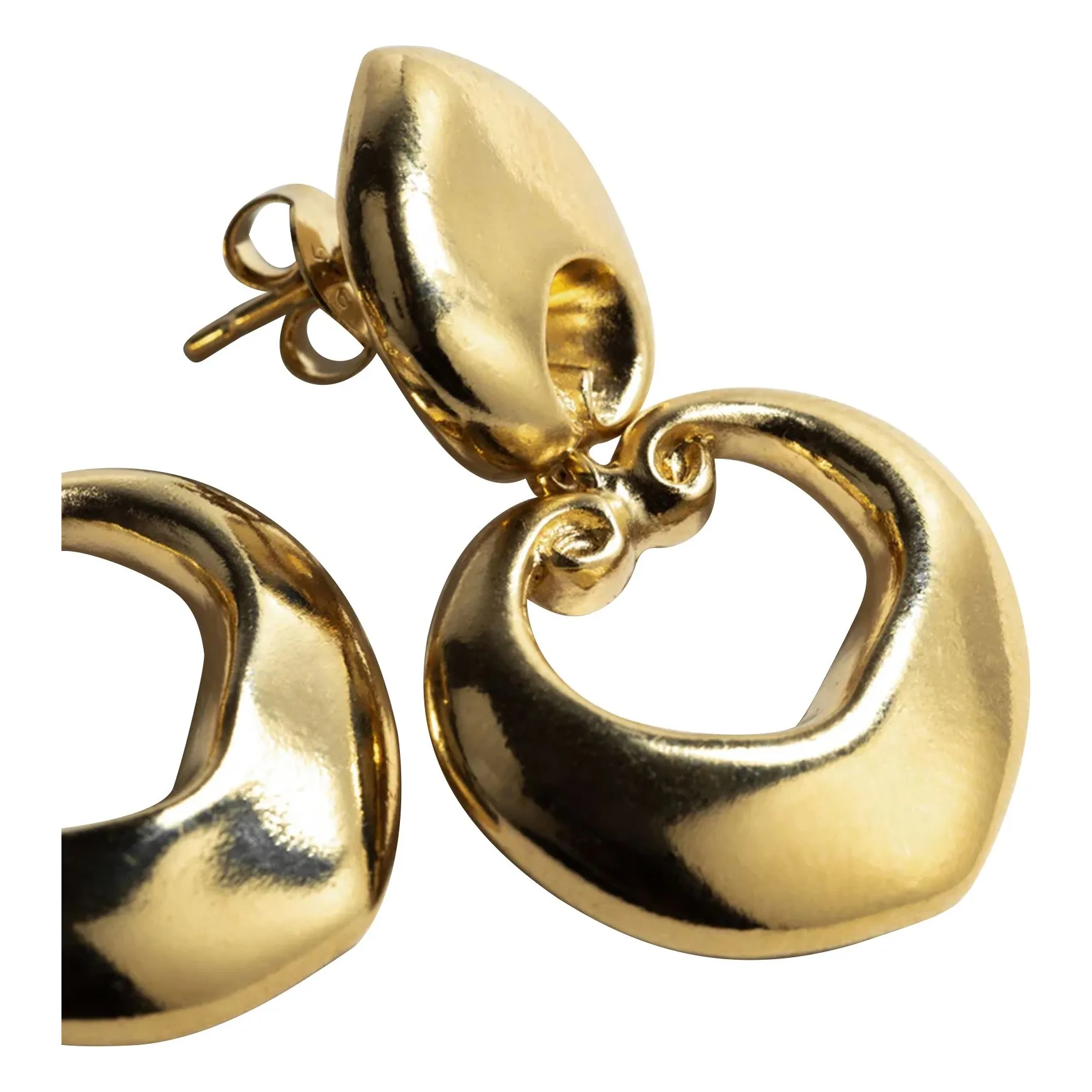 Boucles d'Oreilles Les Volutes | Doré- Image produit n°3