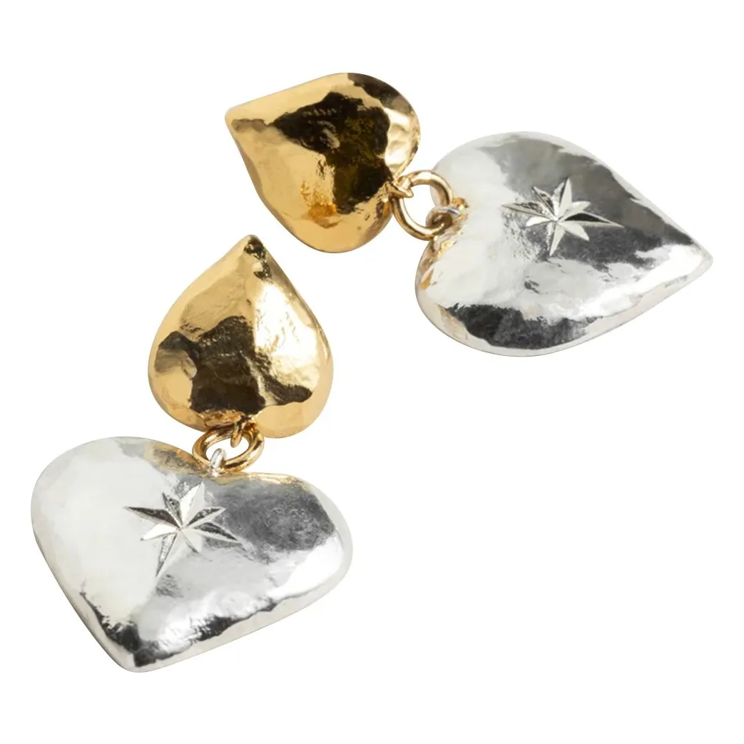 Boucles La Double | Doré/Argenté- Image produit n°3