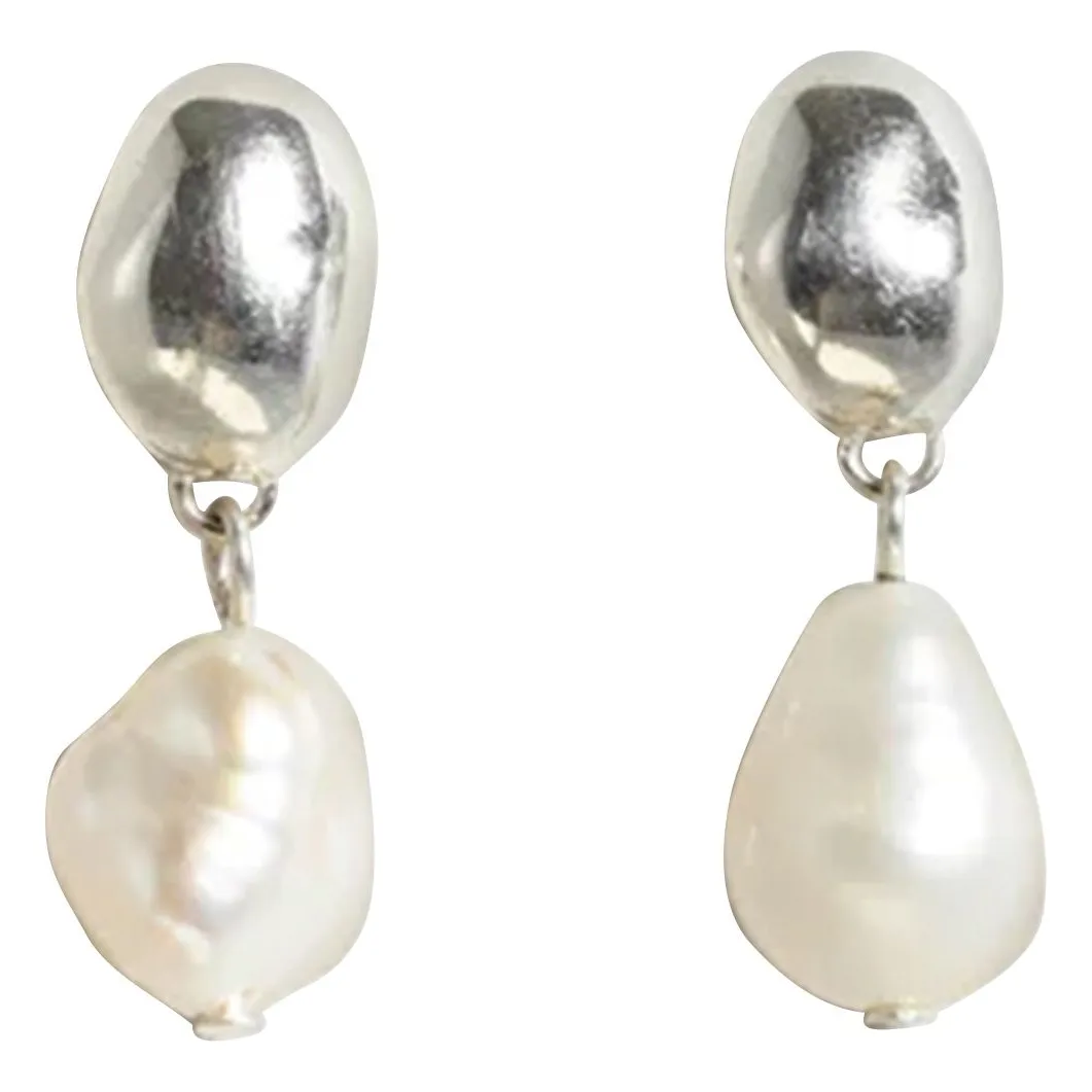 Louise Damas Silver La Perle Earrings