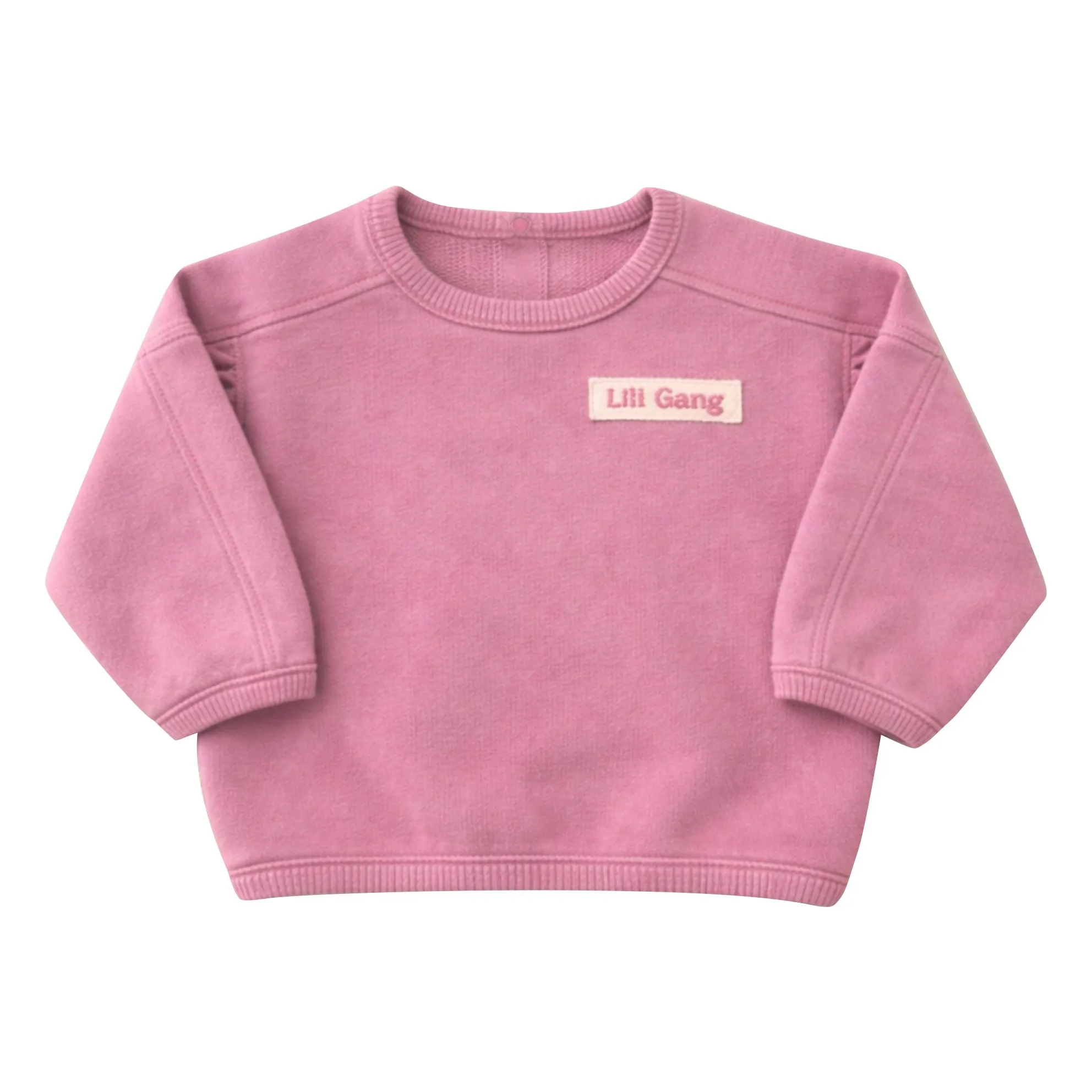 Salomé organic cotton sweatshirt | Dusty Pink- Product image n°1