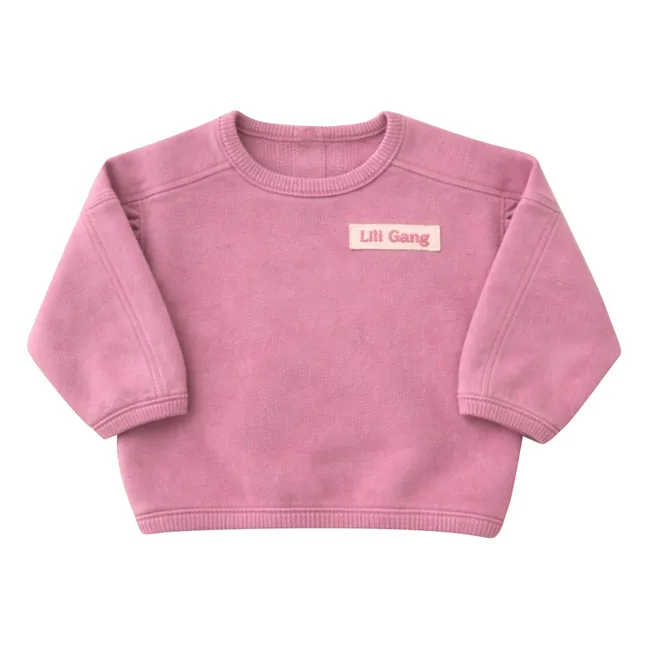 Salomé organic cotton sweatshirt | Dusty Pink