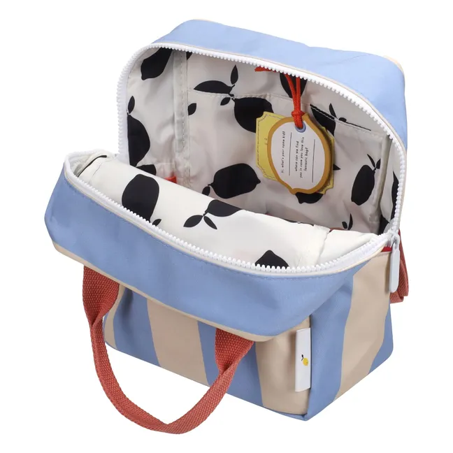 Small Striped Backpack | Blue