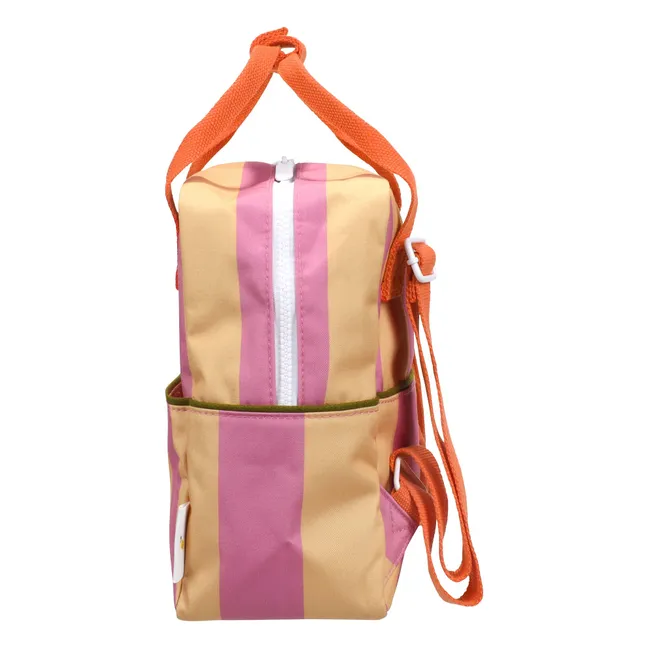 Sac à Dos Small Rayé | Rose poudré
