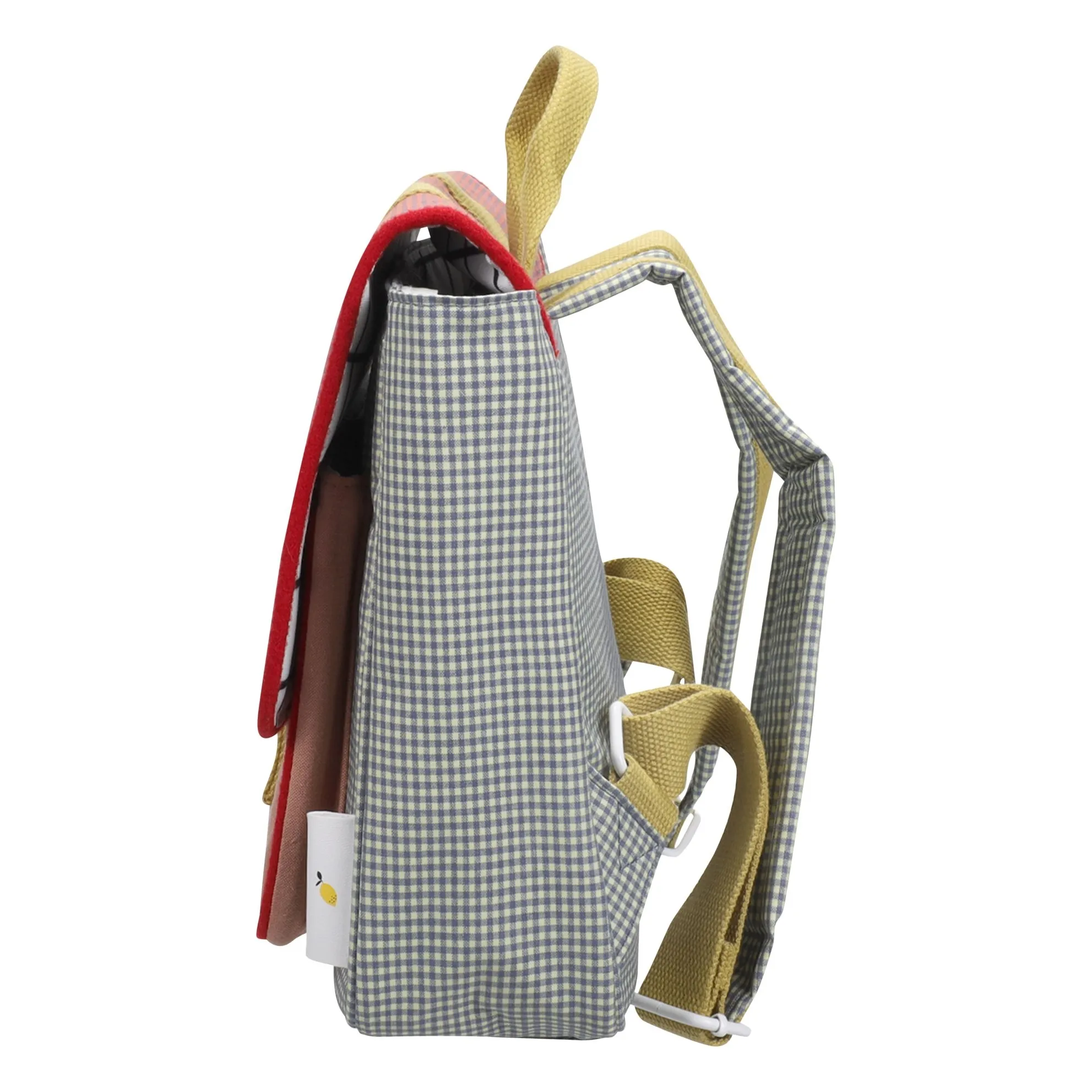 Cartable Pomme Carreaux | Violet- Image produit n°3