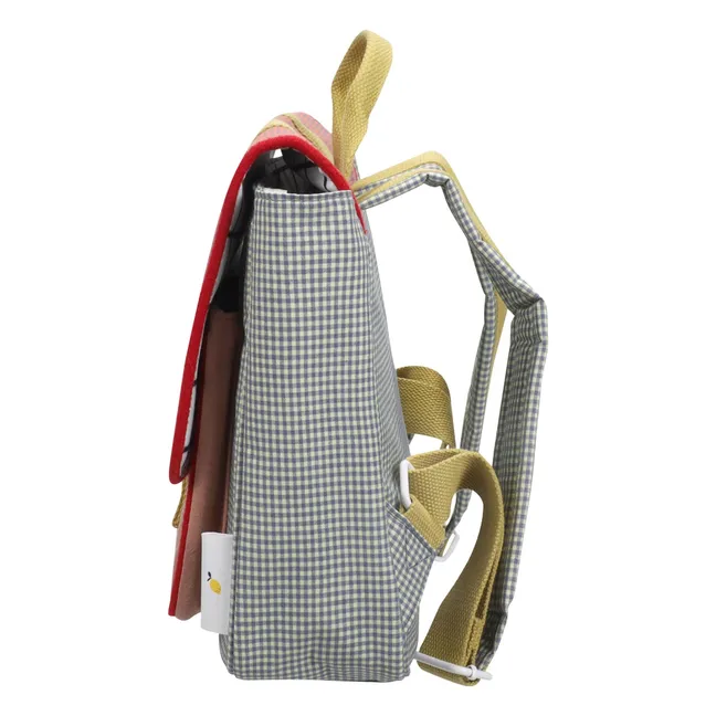 Cartable Pomme Carreaux | Purple