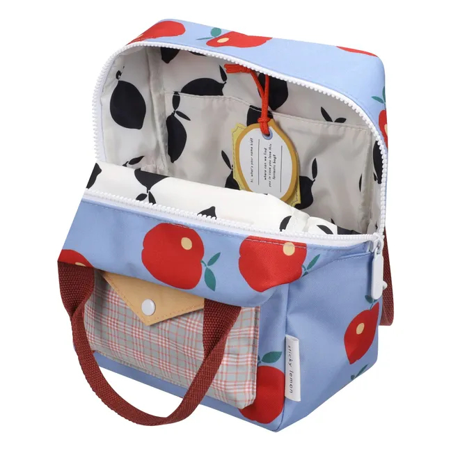Mochila Sobre Pequeño Manzanas | Azul