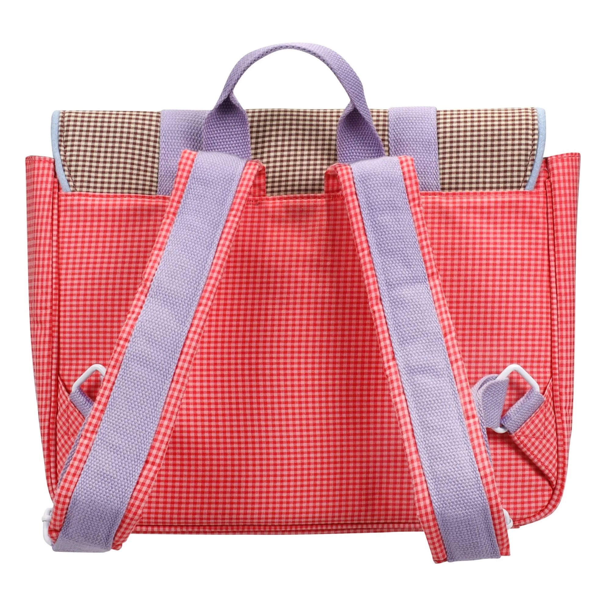 Cartable Fleur Carreaux | Rose boisé- Image produit n°4