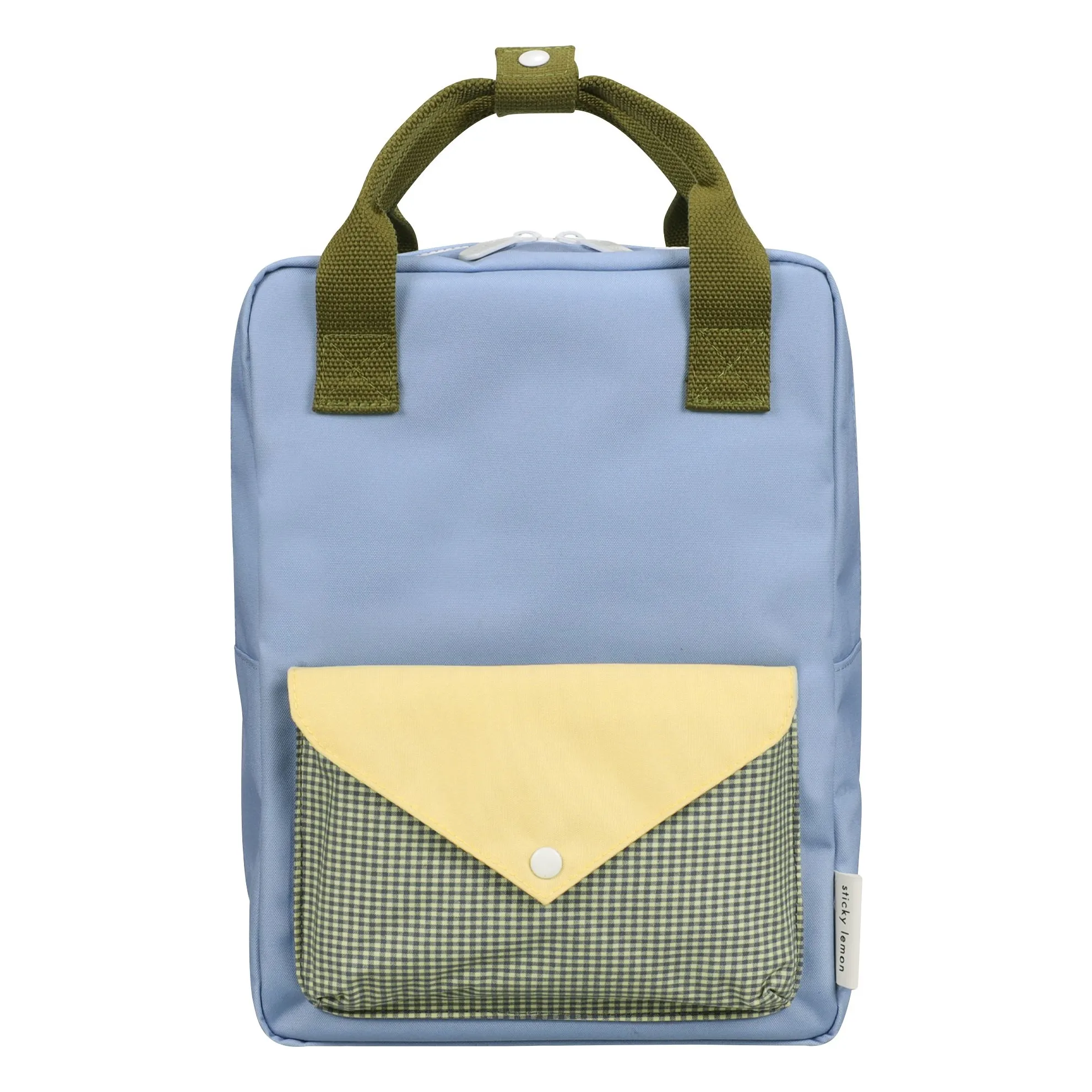 Sticky Lemon Light Blue Medium Envelope Backpack