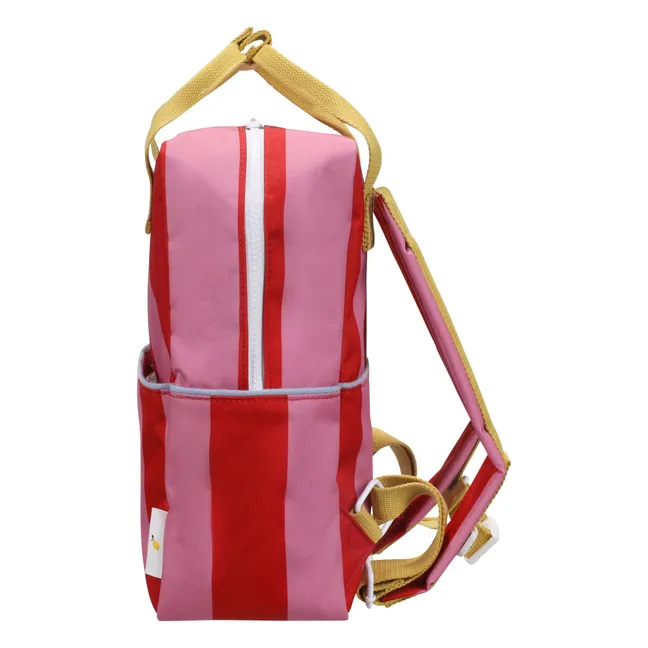 Sac à Dos Medium Rayé | Rose fuschia