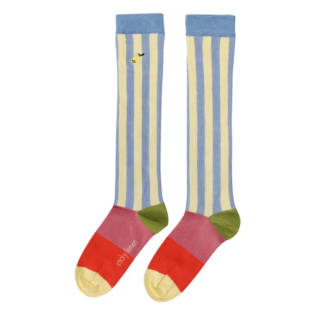 Chaussettes Rayées | Bleu