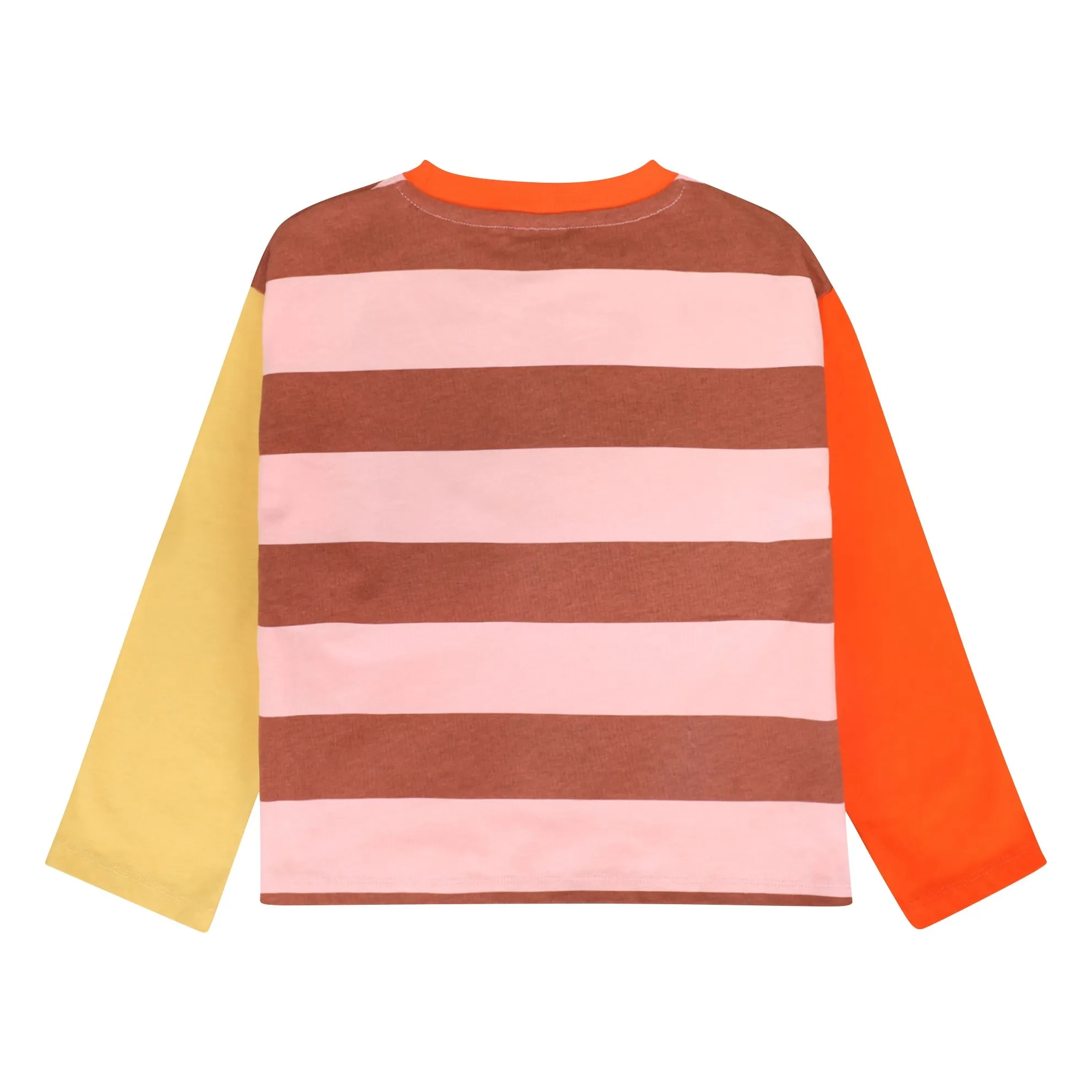 T-shirt Citron Rayé | Orange- Image produit n°3