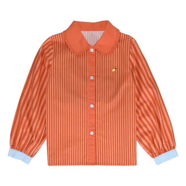Chemise Citron Rayée | Orange