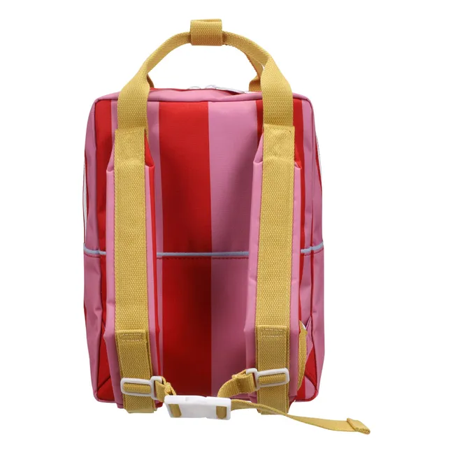 Sac à Dos Medium Rayé | Rose fuschia