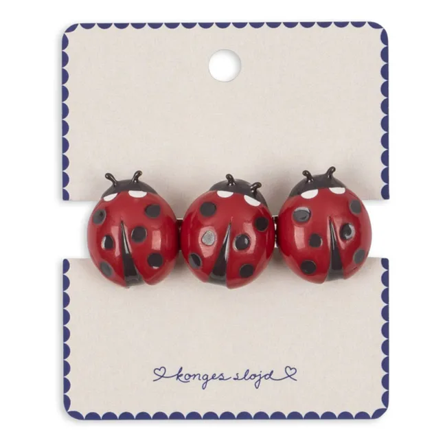 Barrette Coccinelles | Rouge