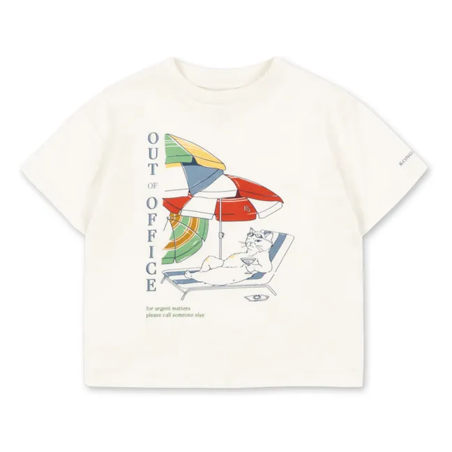 T-shirt Famo Out Of Office Coton Bio | Ecru