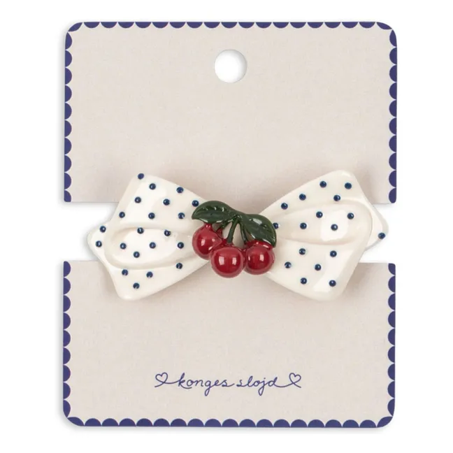 Barrette Cerises | Ecru