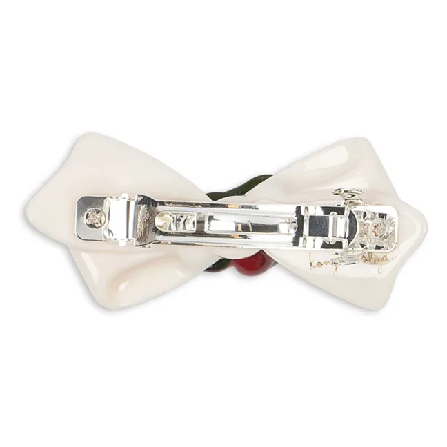 Barrette Cerises | Ecru