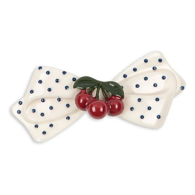 Barrette Cerises | Ecru