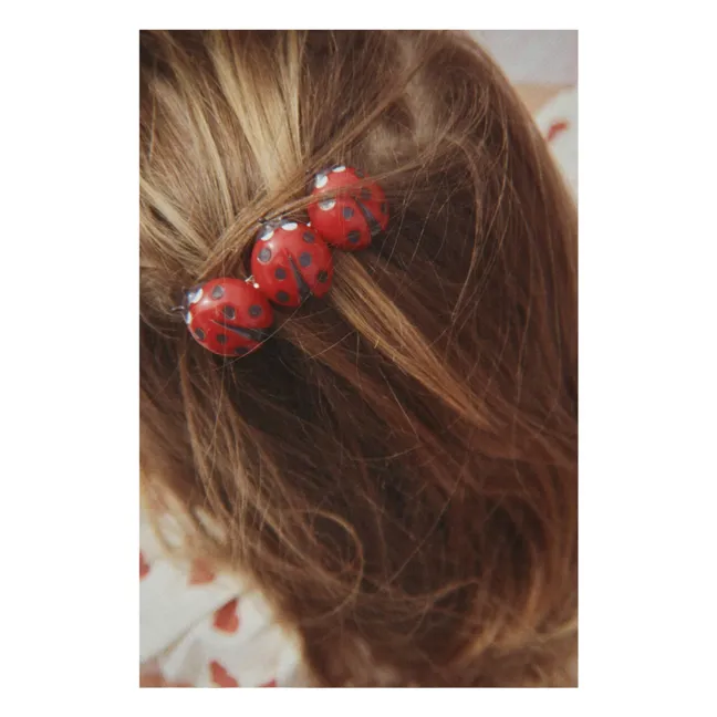 Barrette Coccinelles | Rouge