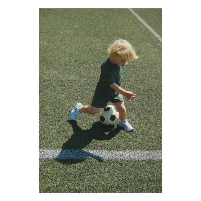 Ensemble T-shirt et Short Famo Tennis Coton Bio | Vert foncé