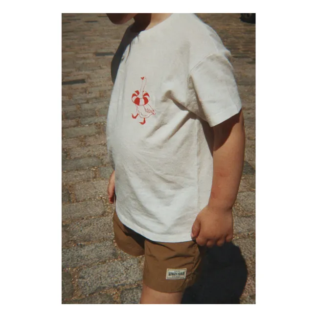T-shirt Era Canard Coton Bio | Blanc