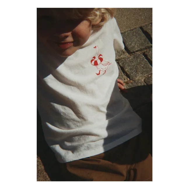 T-shirt Era Canard Coton Bio | Blanc
