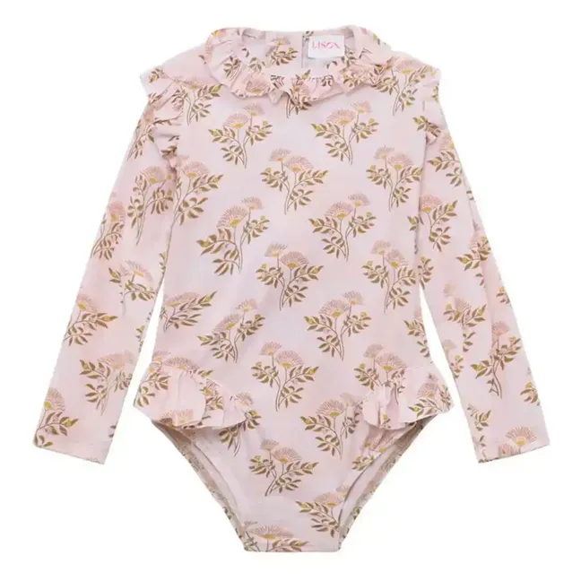 Maillot de Bain Anti-UV Jasmine Fleuri | Blanc