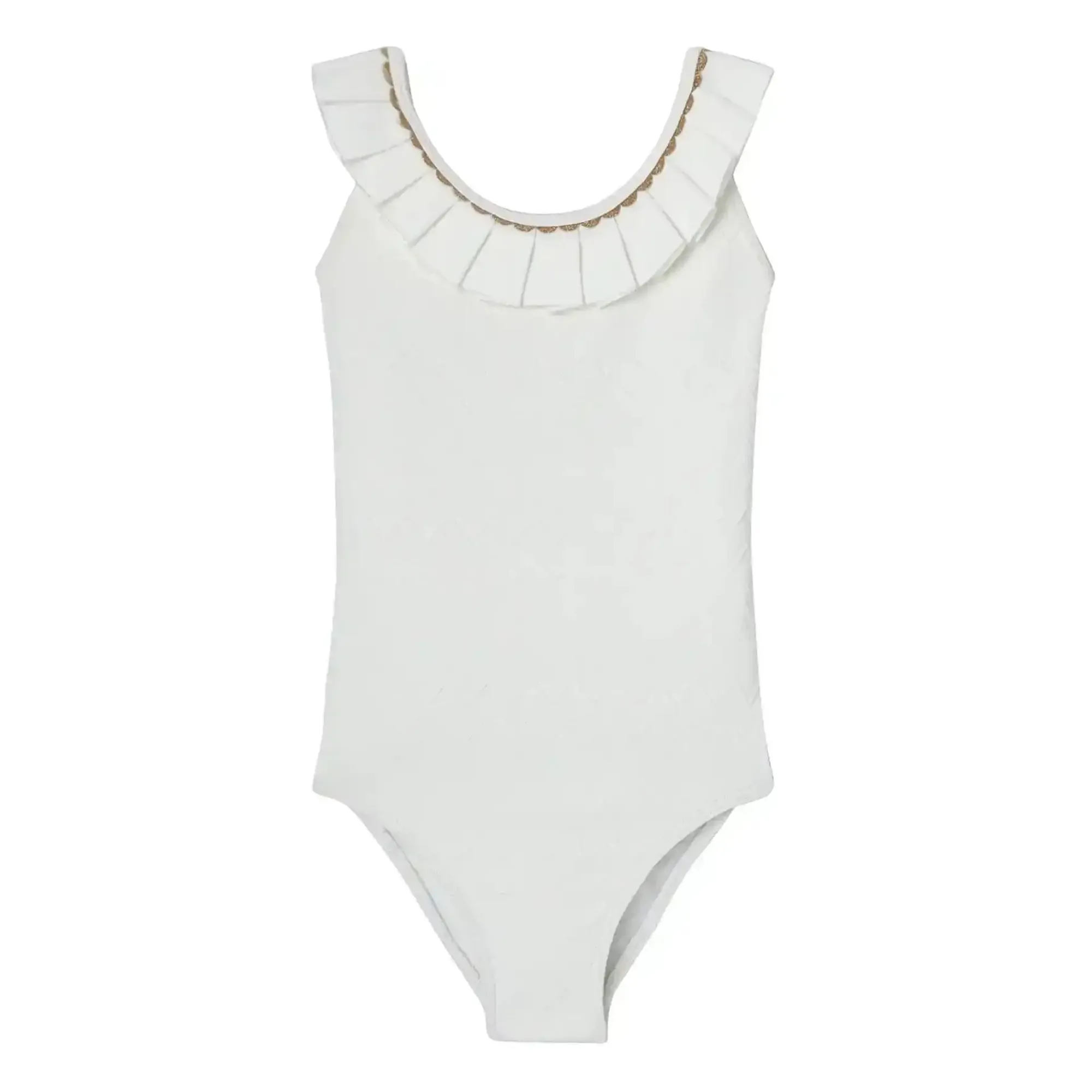 Lison Paris Ecru Chantilly 1-Piece Swimsuit