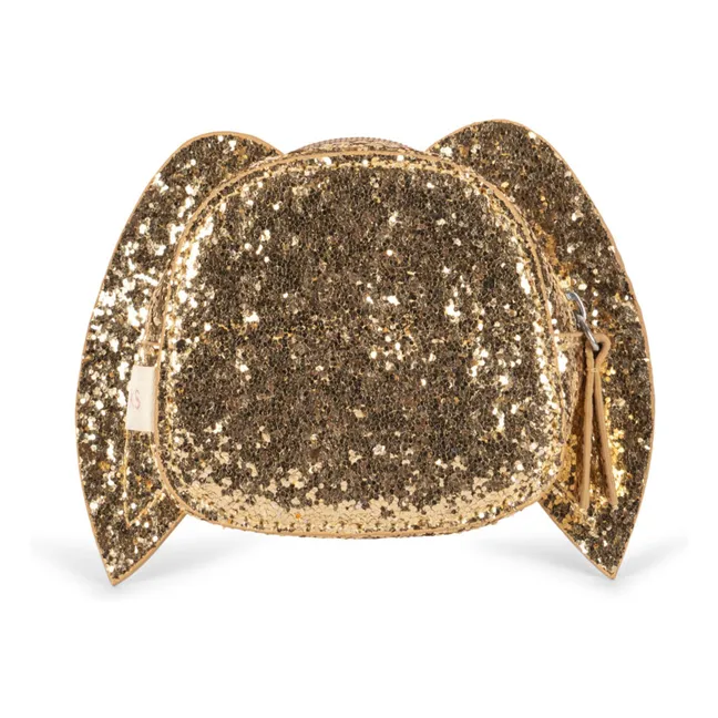Monedero Glitter Rabbit | Dorado