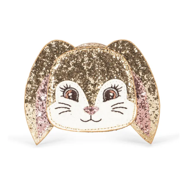 Monedero Glitter Rabbit | Dorado