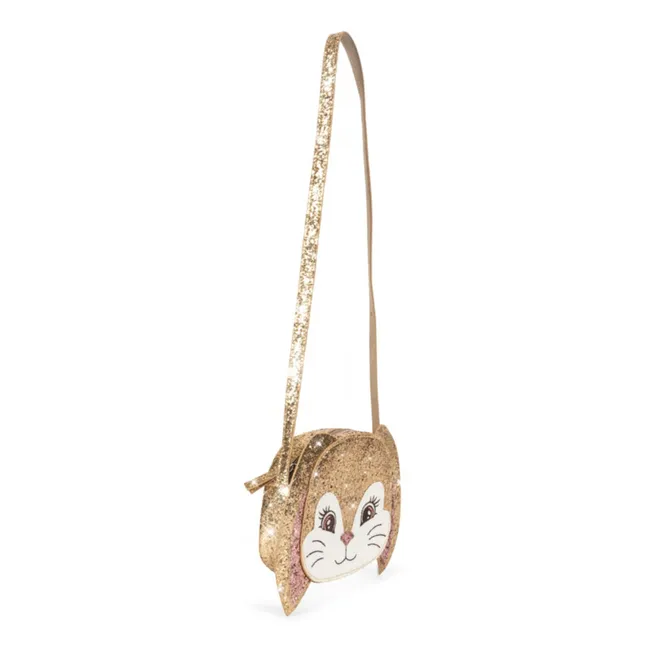 Bolsa Glitter Rabbit | Dorado