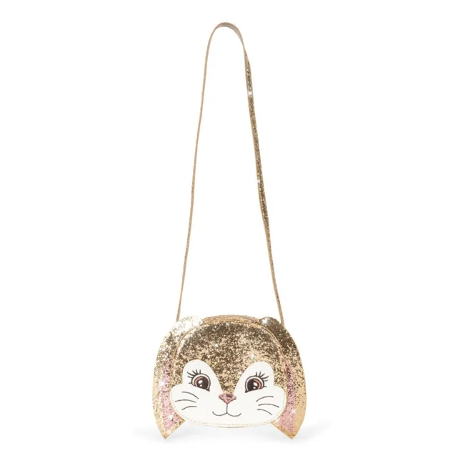 Bolsa Glitter Rabbit | Dorado