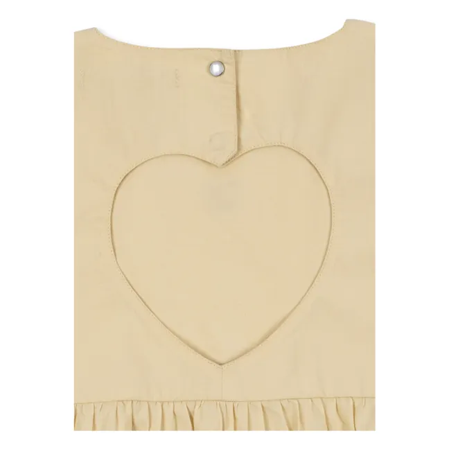 Robe Dos Ouvert Hearly Coton Bio | Beige