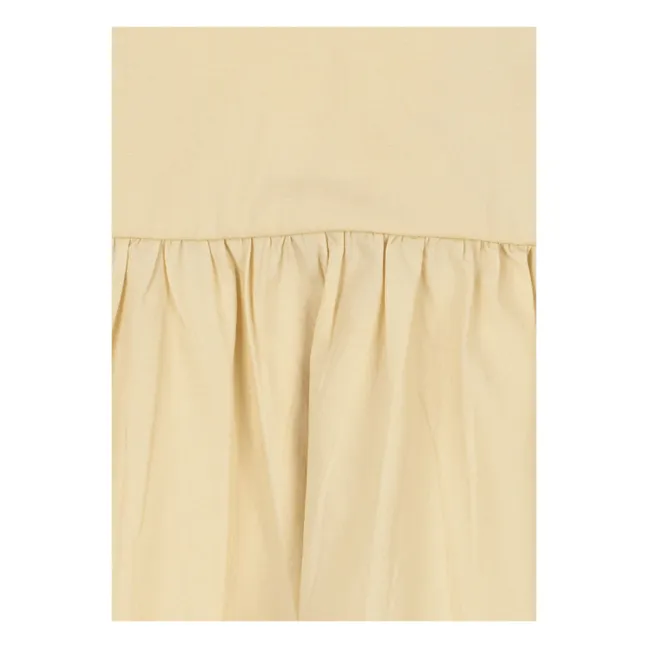 Vestido con espalda abierta Hearly Organic Cotton | Beige