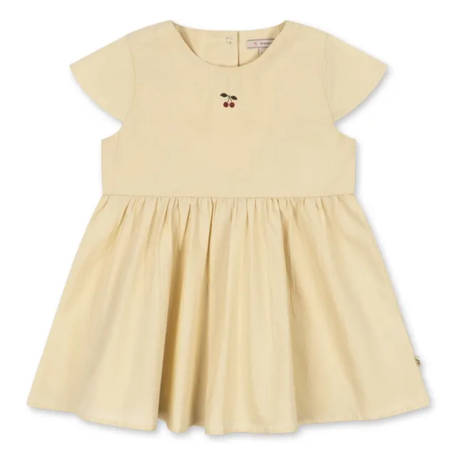 Abito aperto sul retro Cotone organico Hearly | Beige