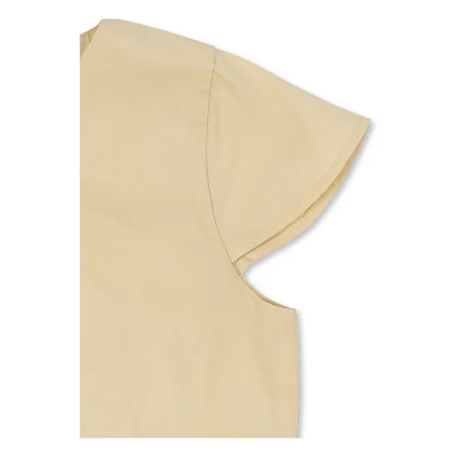 Abito aperto sul retro Cotone organico Hearly | Beige