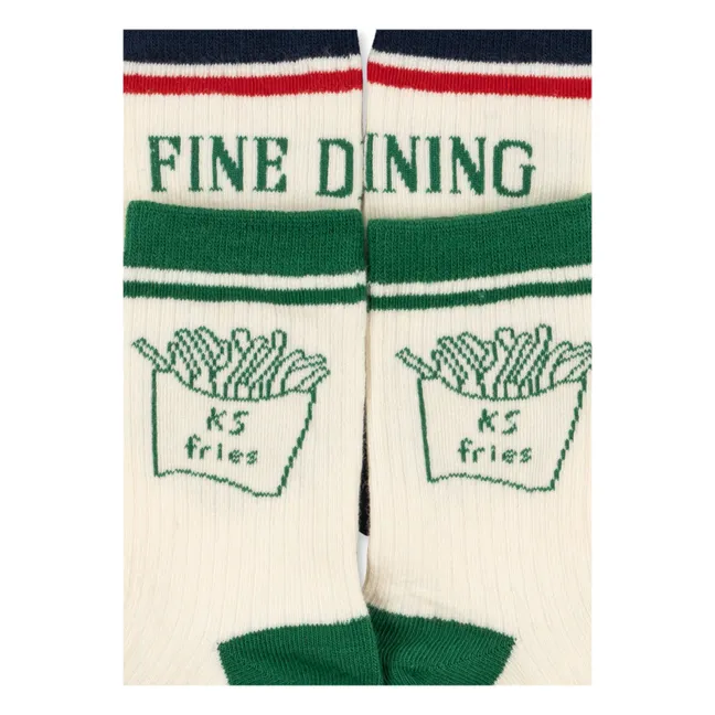 Lote de 2 pares de calcetines French Fry | Crudo