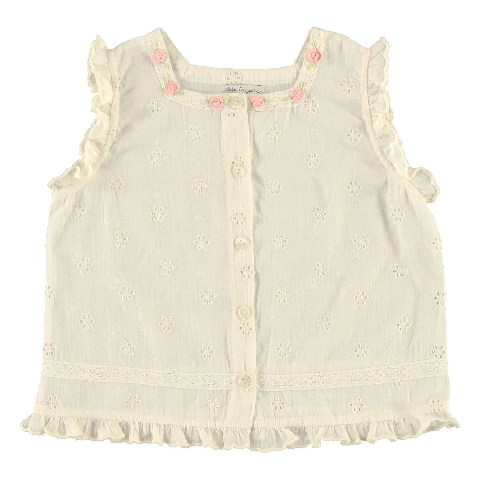 Bebe Organic Ecru Luna Steering Wheel Top