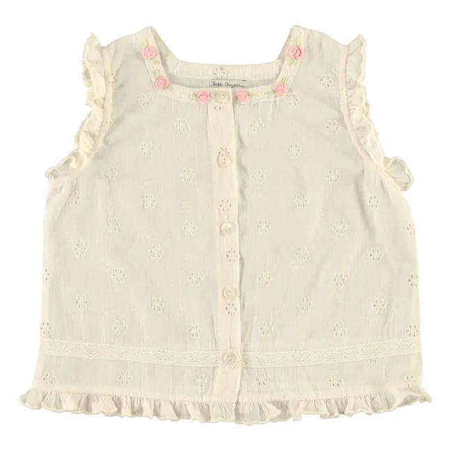 Top Volants Luna | Ecru