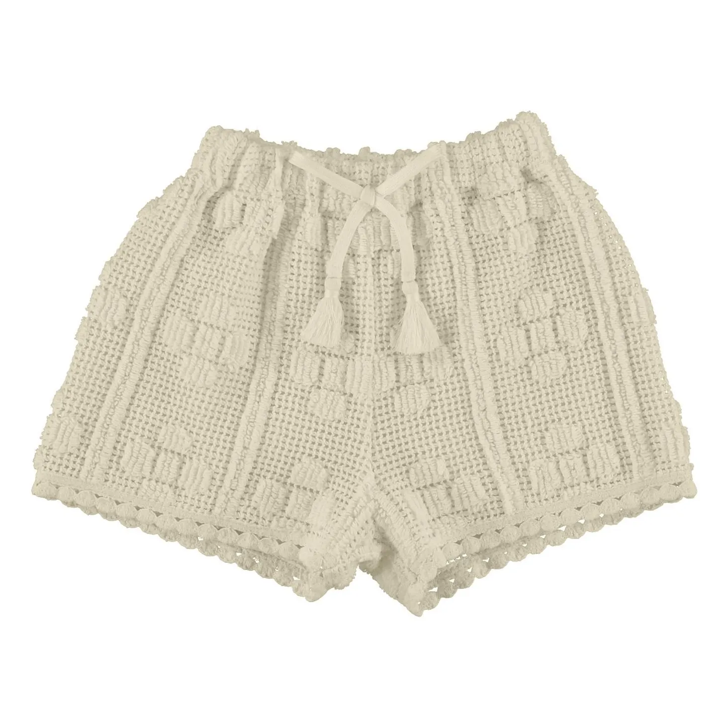 Bebe Organic Ecru Crochet Short Inez
