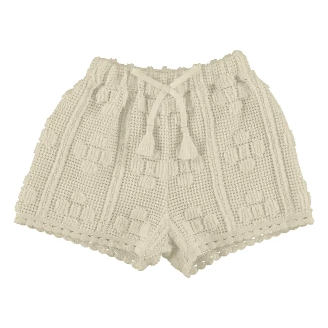 Crochet Short Inez | Ecru