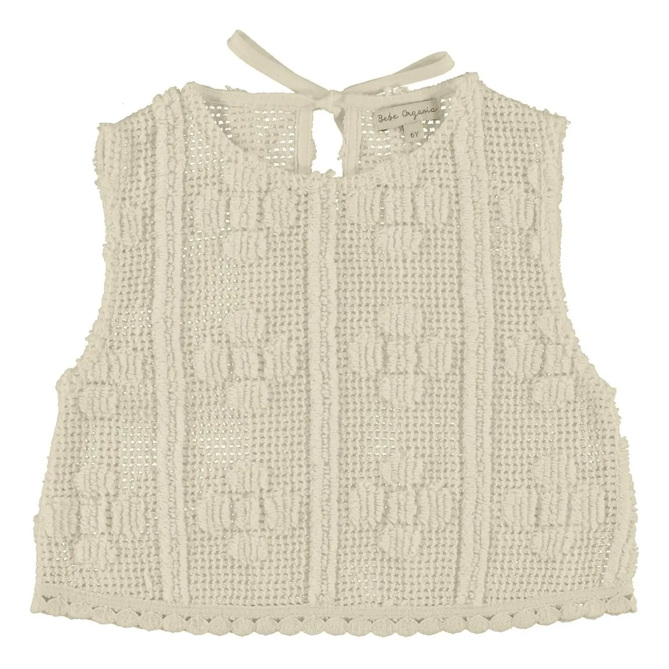 Top Crochet Inez | Ecru- Image produit n°0